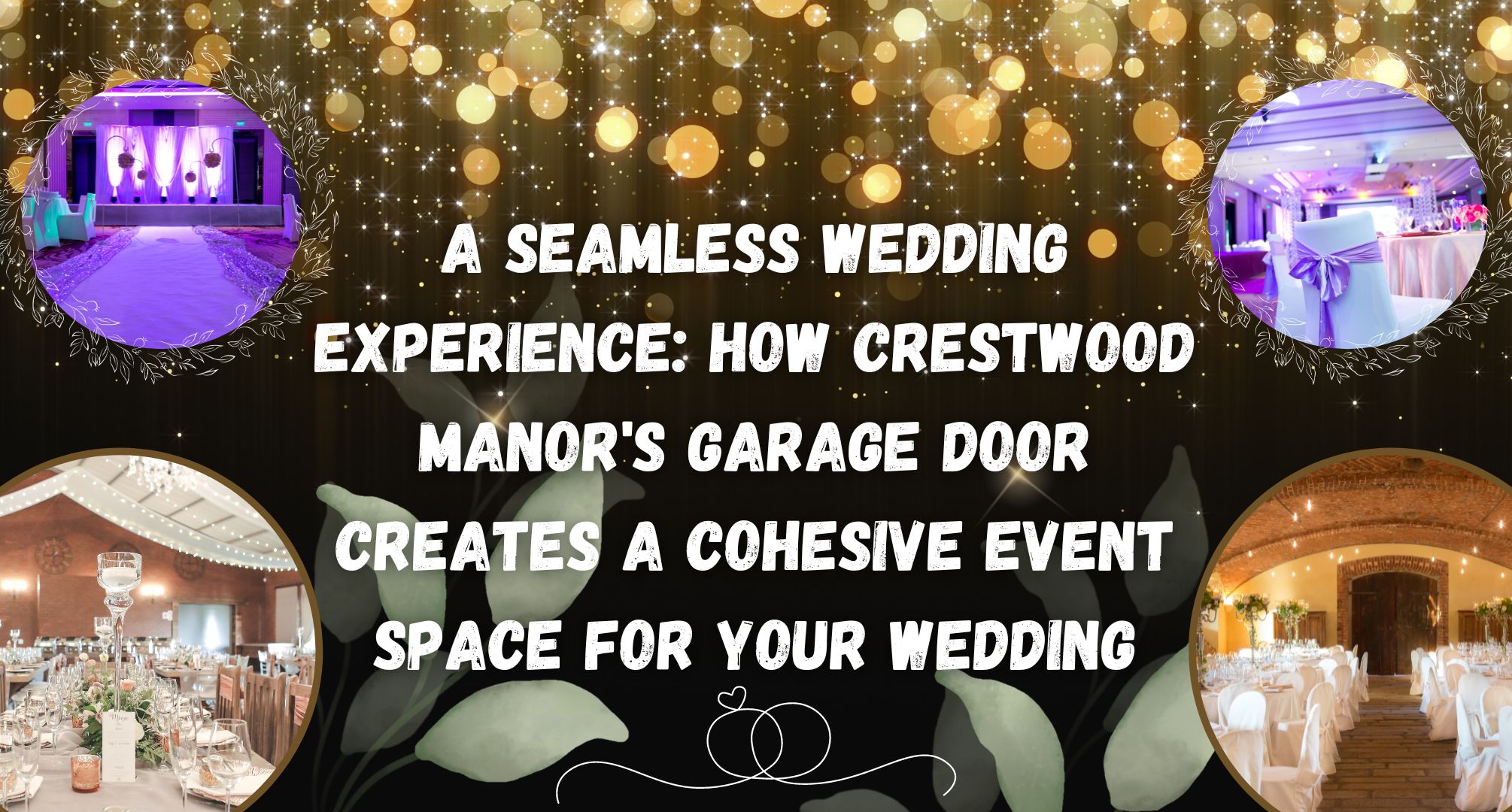 A Seamless Wedding Experience: How Crestwood Manor's Garage Door Creates a Cohesive Event Space for Your Wedding